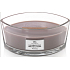 WoodWick Black Amber & Citrus - Černá ambra a citrusy vonná svíčka s dřevěným širokým knotem a víčkem sklo loď 453 g