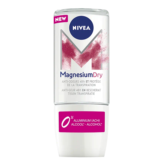 Nivea Magnesium Dry kulkowy antyperspirant dezodorant roll-on dla kobiet 50 ml