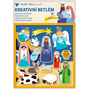 Wesołe świąteczne naklejki kreatywne Betlejem 21 x 26 cm