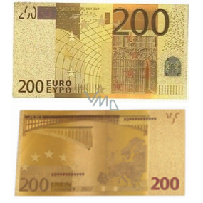Talisman Złota plastikowa banknot 200 EUR Talisman Złota plastikowa banknot 200 EUR