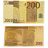 Talisman Złota plastikowa banknot 200 EUR
