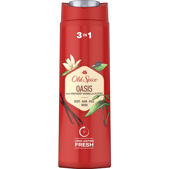 Old Spice Oasis 3w1 żel pod prysznic do twarzy, ciała i szampon dla mężczyzn 400 ml