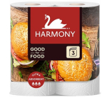 Harmony Dobry do jedzenia papierowe ręczniki kuchenne 3-warstwowe 2 sztuki