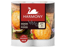 Harmony Dobry do jedzenia papierowe ręczniki kuchenne 3-warstwowe 2 sztuki