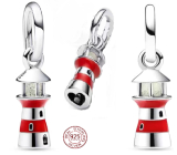 Charm Srebrny 925 Latarnia świecąca w ciemności, zawieszka na bransoletkę symbol