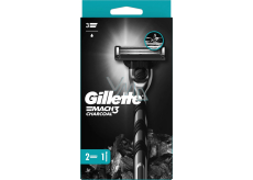 Gillette Mach3 Charcoal golarka + 2 wkłady zapasowe dla mężczyzn
