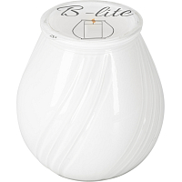 B-lite świeca ogrodowa w szkle, biała, 120 g