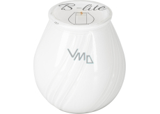 B-lite świeca ogrodowa w szkle, biała, 120 g