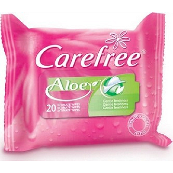 Carefree Aloe Vera ubrousky pro intimní hygienu 20 kusů