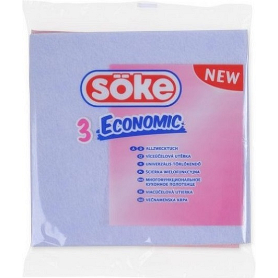 Söke Economic wielofunkcyjne ściereczki 38 x 38 cm 3 sztuki