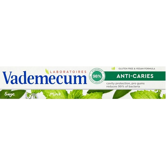 Vademecum Anti Caries & Natural zubní pasta 75 ml