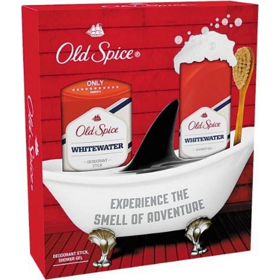 Old Spice White Water sprchový gel pro muže 250 ml + deodorant stick 50 ml, kosmetická sada