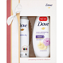 Dove Purely Pampering vyživující sprchový gel SG 250 ml + Invisible Dry antiperspirant sprej 150 ml, kosmetická sada