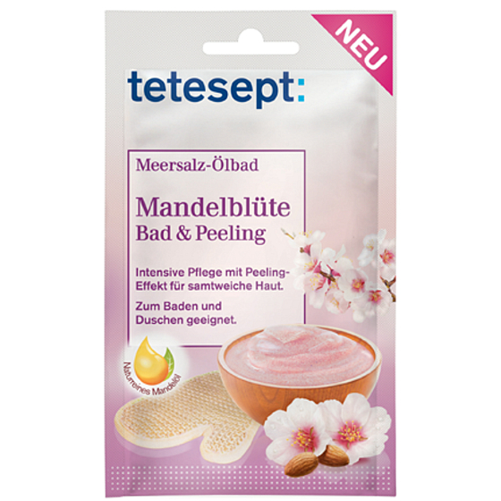 Tetesept Mandlový květ koupel a peeling 65 g