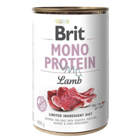 Brit Mono Protein Jehněčí Kompletní krmivo pro psy 400 g