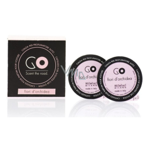 Millefiori Milano Go Fiori d Orchidea - Květy orchideje vůně do auta náhradní náplň, voní až 2 měsíce 2 x 13 g