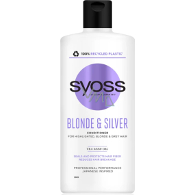 Syoss Blonde & Silver odżywka do włosów meliryzowanych, blond i siwych 440 ml