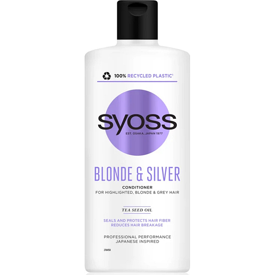 Syoss Blonde & Silver odżywka do włosów meliryzowanych, blond i siwych 440 ml