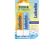 Labello Sun & After Sun Sun Protect SPF30 balzám na rty 4,8 g + Hydro Care SPF15 balzám na rty 4,8 g, duopack