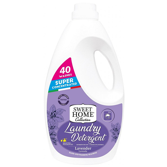 Sweet Home Lavanda - Żel do prania lawendowy do białego i kolorowego prania 40 prań 2 l