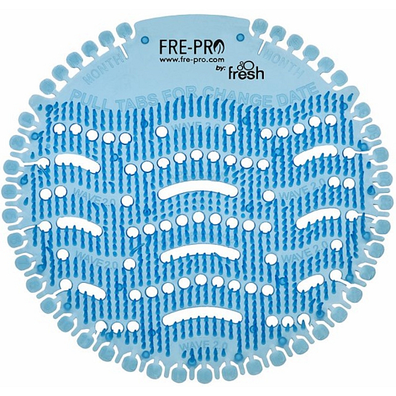 Fre Pro Wave 2.0 Bavlna vonné sítko do pisoáru modré 19 × 20,3 × 1,9 cm 54 g 2 kusy, duopack