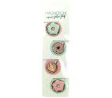 Albi Magnetyczne zakładki Donuty, średnica 3 cm 4 sztuki