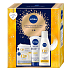 Nivea Q10 Power Care OF 15 krem do twarzy ujędrniający 50 ml + Nivea Q10 Power mleczko do demakijażu przeciwzmarszczkowe 200 ml + Nivea Anti Age A10 krem do rąk 100 ml, zestaw kosmetyczny