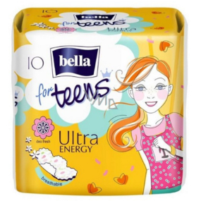 Bella For Teens ultra Energy ultratenké hygienické vložky 10 kusů Bella For Teens ultra Energy ultratenké hygienické vložky 10 kusů
