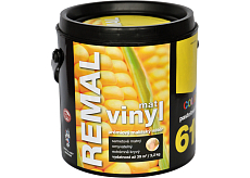 REMAL Vinyl Color mat farba zmywalna na ścianę, 610 pastelowo żółta, 3,2 kg