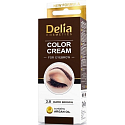 Delia Cosmetics Color Cream barvící krém na obočí 3.0 Tmavě hnědá 15 ml + 15 ml