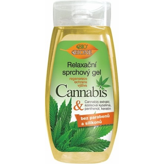 Bione Cosmetics Cannabis relaksujący żel pod prysznic dla wszystkich typów skóry 260 ml