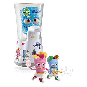 Dettol Kids Odkrywca bezdotykowy dozownik mydła i wkład, 250 ml Dettol Kids Odkrywca bezdotykowy dozownik mydła i wkład, 250 ml