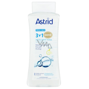 Astrid Fresh Skin 3w1 Woda micelarna usuwa makijaż, oczyszcza, odświeża na twarzy, oczach i ustach dla skóry normalnej i mieszanej 400 ml