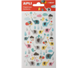 Apli Stickers Elephants naklejki z motywem słonia 1 arkusz 15047