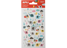Apli Stickers Elephants naklejki z motywem słonia 1 arkusz 15047