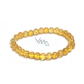 Citrín náramek elastický přírodní kámen, kulička 6 mm / 16 - 17 cm, kámen hojnosti, úspěchu Citrín náramek elastický přírodní kámen, kulička 6 mm / 16 - 17 cm, kámen hojnosti, úspěchu