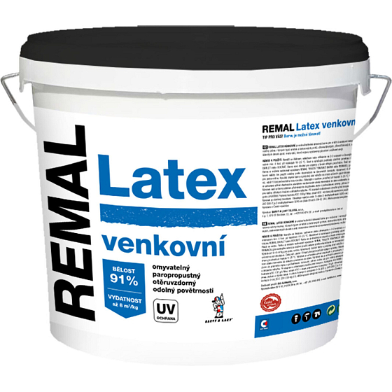 REMAL V2065 latex zewnętrzny, biały, 5 kg