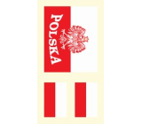 Arch Tatuaże na twarz i ciało Flaga Polski 2 wzory