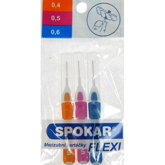 Spokar Flexi Mezizubní kartáčky 3 kusy