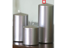 Lima Metal Serie świeczka srebrna wałec 80 x 200 mm 1 sztuka
