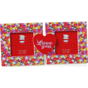 Me to You Ramka podwójna Love You 18,6 x 9 x 2,5 cm
