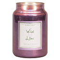 Village Candle Divoký šeřík - Wild Lilac vonná svíčka ve skle 2 knoty 602 g