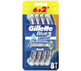 Gillette Blue 3 Comfort 3-brzytwy golarka dla mężczyzn 8 sztuk