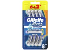 Gillette Blue 3 Comfort 3-brzytwy golarka dla mężczyzn 8 sztuk