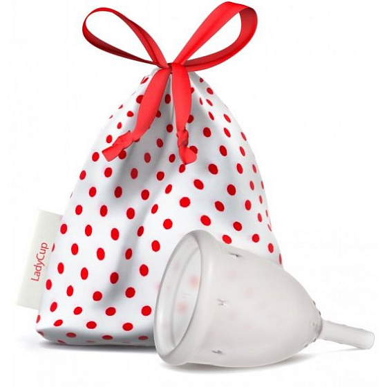 LadyCup Menstruační kalíšek transparentní, velký L