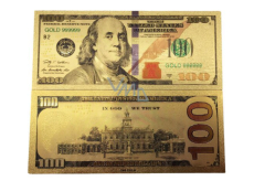 Talisman Złota plastikowa banknot 100 USD