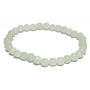 Jade Luminois Light Fosforeskujący, świeci w ciemności, bransoletka elastyczna naturalny kamień, kuleczka 6 mm / 16 - 17 cm