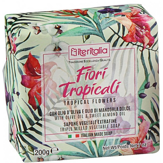 Iteritalia Fiori Tropicali italské toaletní mýdlo 200 g