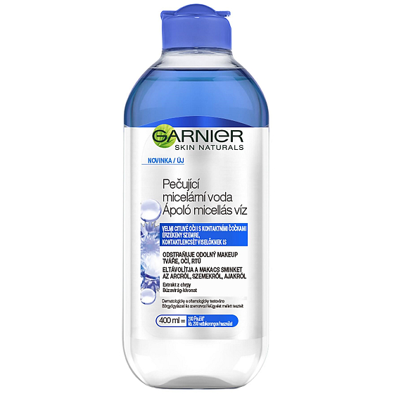 Garnier Skin Naturals 3w1 Dwufazowa pielęgnacyjna woda micelarna do bardzo wrażliwej cery 400 ml