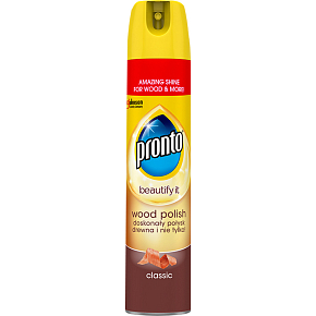 Pronto Wood Classic, spray przeciw kurzem chroni drewno, polerka, 250 ml
